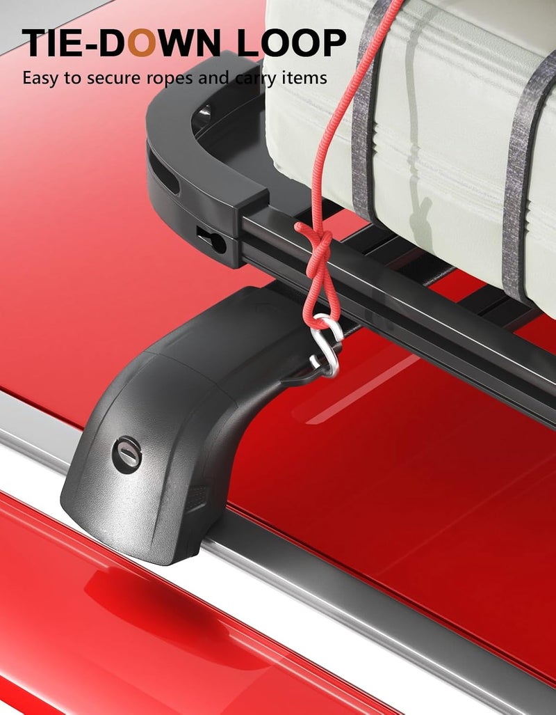 wonderdriver Lockable Roof Rack Cross Bars 220lbs Compatible with Lexus RX 2016-2022 RX350 RX350L RX450h RX450hL(with Flush Side Rails),Heavy Duty Aluminum Roof Rails Crossbars Black Rooftop Luggage - Image 4